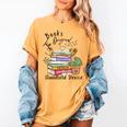 Books Original Handheld Device Reader Literacy Book Lover Women's Comfort Colors T-Shirt Mustard