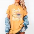 Books Are My Therapy Book Lover Coffee Books Flowers Bookish Women's Comfort Colors T-Shirt Mustard Books Are My Therapy Book Lover Coffee Books Flowers Bookish Women's Comfort Colors T-Shirt Mustard