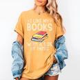 I Like My Books With a Side Of Panic Thriller Women's Comfort Colors T-Shirt Mustard
