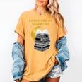 Books Are My Valentine Cute Book Lover Valentine's Day Women's Comfort Colors T-Shirt Mustard