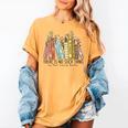 Books Wildflowers There Is No Such Thing As Too Many Books Women's Comfort Colors T-Shirt Mustard