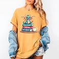 Bookworm Book Dragon Read Books Be Kind Stay Weird Women's Comfort Colors T-Shirt Mustard