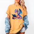 Bookworm Book Lover Women Girls Dragon Reading Women's Comfort Colors T-Shirt Mustard Bookworm Book Lover Women Girls Dragon Reading Women's Comfort Colors T-Shirt Mustard