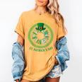 Bookworm Irish All Booked For St Patrick's Day Book Lover Women's Comfort Colors T-Shirt Mustard