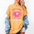 Bookworm Just A Girl Who Loves To Read Women's Comfort Colors T-Shirt Mustard