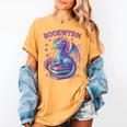 Bookwyrm Just a Girl Who Loves Dragons Books Dragon Reader Women's Comfort Colors T-Shirt Mustard