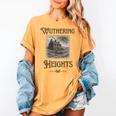 Bronte Novel Wuthering Heights Moorland Gothic Book Cover Women's Comfort Colors T-Shirt Mustard Bronte Novel Wuthering Heights Moorland Gothic Book Cover Women's Comfort Colors T-Shirt Mustard