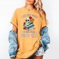 I Buy Her Books Call Her A Good Girl Book Lover Skull Women's Comfort Colors T-Shirt Mustard I Buy Her Books Call Her A Good Girl Book Lover Skull Women's Comfort Colors T-Shirt Mustard
