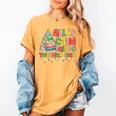 All Is Calm Said No Teacher Ever Book Christmas Tree Women's Comfort Colors T-Shirt Mustard All Is Calm Said No Teacher Ever Book Christmas Tree Women's Comfort Colors T-Shirt Mustard