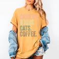 Camera Books Cats And Coffee Lover Photography Men Women Women's Comfort Colors T-Shirt Mustard Camera Books Cats And Coffee Lover Photography Men Women Women's Comfort Colors T-Shirt Mustard
