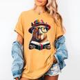 Capybara Bookworm Rodent Reading a Book Women's Comfort Colors T-Shirt Mustard