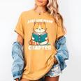 Cat Reading Books Bookworm Read One More Chapter Women's Comfort Colors T-Shirt Mustard Cat Reading Books Bookworm Read One More Chapter Women's Comfort Colors T-Shirt Mustard