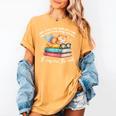 Cats And Books Easily Distracted By Book & Cat Lover Men Women Kids Women's Comfort Colors T-Shirt Mustard
