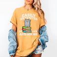 Cats And Books Read Reading Librarian Book Across America Women's Comfort Colors T-Shirt Mustard