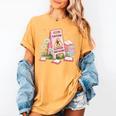 Caution Slippery When Reading Book Reader Women's Comfort Colors T-Shirt Mustard