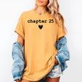 Chapter 25 Book Lovers Readers & Authors 25th Birthday Women's Comfort Colors T-Shirt Mustard