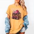 Chapter 67 Floral Book Stack Women's Comfort Colors T-Shirt Mustard Chapter 67 Floral Book Stack Women's Comfort Colors T-Shirt Mustard