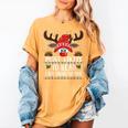 Christmas Matching Most Likely To Read A Book PJS Women's Comfort Colors T-Shirt Mustard