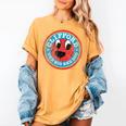 Clifford The Big Red Dog Round Distressed Logo Kids Books Women's Comfort Colors T-Shirt Mustard