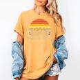 Coffee Beans & Books Retro Bookworm Librarian Women's Comfort Colors T-Shirt Mustard