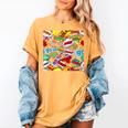Comic Book Pop Art Modern Fun Women's Comfort Colors T-Shirt Mustard