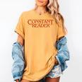 Constant Reader Fan Of Horror Suspense Books Bibliophile Women's Comfort Colors T-Shirt Mustard