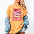 Coquette Bow All Booked For Valentine Book Lover Bookish Women's Comfort Colors T-Shirt Mustard