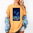 Cosmic Botanical Book Lover Reading Women's Comfort Colors T-Shirt Mustard