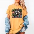 Cosy Sloth In Bookshelf With Plants Women's Comfort Colors T-Shirt Mustard Cosy Sloth In Bookshelf With Plants Women's Comfort Colors T-Shirt Mustard