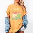 Crochet And Reading Crocheter Bookish Crocheting Book Lover Women's Comfort Colors T-Shirt Mustard