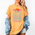 Cruise Ship Vacations Reading Book Lovers Sunset Women's Comfort Colors T-Shirt Mustard