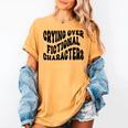 Crying Over Fictional Characters Book Lovers Women's Comfort Colors T-Shirt Mustard