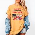 Cupid's Favorite Math Teacher Valentine Reading Book Women Women's Comfort Colors T-Shirt Mustard Cupid's Favorite Math Teacher Valentine Reading Book Women Women's Comfort Colors T-Shirt Mustard
