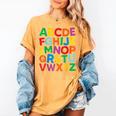 Cute ABCs Shirt Alphabet Colorful Letters Reading Books Kids Women's Comfort Colors T-Shirt Mustard Cute ABCs Shirt Alphabet Colorful Letters Reading Books Kids Women's Comfort Colors T-Shirt Mustard