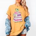 Cute Book Lover Frog Pretty Girls Read Books Kawaii Reading Women's Comfort Colors T-Shirt Mustard Cute Book Lover Frog Pretty Girls Read Books Kawaii Reading Women's Comfort Colors T-Shirt Mustard