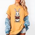 Cute Bookworm Bunny Reading For Kids And Teachers Women's Comfort Colors T-Shirt Mustard Cute Bookworm Bunny Reading For Kids And Teachers Women's Comfort Colors T-Shirt Mustard