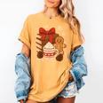 Cute Christmas Books Gingerbread Xmas Book Lover Teacher Women's Comfort Colors T-Shirt Mustard Cute Christmas Books Gingerbread Xmas Book Lover Teacher Women's Comfort Colors T-Shirt Mustard