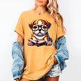 Cute Dog Puppy English Bulldog Reading Book Women's Comfort Colors T-Shirt Mustard Cute Dog Puppy English Bulldog Reading Book Women's Comfort Colors T-Shirt Mustard