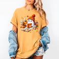 Cute Ghost Reading Book Lovers Halloween Pumpkin Women Girls Women's Comfort Colors T-Shirt Mustard Cute Ghost Reading Book Lovers Halloween Pumpkin Women Girls Women's Comfort Colors T-Shirt Mustard