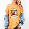 Cute Ghost Reading Book Retro Halloween Librarian Women's Comfort Colors T-Shirt Mustard Cute Ghost Reading Book Retro Halloween Librarian Women's Comfort Colors T-Shirt Mustard