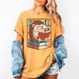 Cute Hedgehog Book Nerd Women's Comfort Colors T-Shirt Mustard Cute Hedgehog Book Nerd Women's Comfort Colors T-Shirt Mustard
