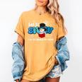 Cute Snowman Let It Snow I Have Books Reader Women's Comfort Colors T-Shirt Mustard