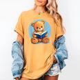 Cute Teddy Bear Reading Book Fun Women's Comfort Colors T-Shirt Mustard Cute Teddy Bear Reading Book Fun Women's Comfort Colors T-Shirt Mustard