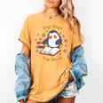 Cute Xmas Book Lover Penguin Reading Cosy Days Cosy Reads Women's Comfort Colors T-Shirt Mustard Cute Xmas Book Lover Penguin Reading Cosy Days Cosy Reads Women's Comfort Colors T-Shirt Mustard