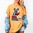 Dalmatian Reading Books Matching Bookworm Readers Librarian Women's Comfort Colors T-Shirt Mustard Dalmatian Reading Books Matching Bookworm Readers Librarian Women's Comfort Colors T-Shirt Mustard