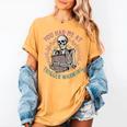 Dark Romance Had Me At Trigger Warning Skeleton Smutt Book Women's Comfort Colors T-Shirt Mustard Dark Romance Had Me At Trigger Warning Skeleton Smutt Book Women's Comfort Colors T-Shirt Mustard