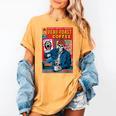Dead Roast Coffee Comic Book Cover Style Skeleton Barista Women's Comfort Colors T-Shirt Mustard Dead Roast Coffee Comic Book Cover Style Skeleton Barista Women's Comfort Colors T-Shirt Mustard
