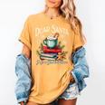 Dear Santa More Book Please Christmas Book Librarian Women's Comfort Colors T-Shirt Mustard