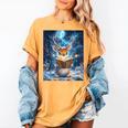 Deer Reads Book Women Girls Reindeer Women's Comfort Colors T-Shirt Mustard Deer Reads Book Women Girls Reindeer Women's Comfort Colors T-Shirt Mustard