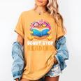 Donut Stop Reading Cute Book Reader Bookworm Donut Day Women's Comfort Colors T-Shirt Mustard Donut Stop Reading Cute Book Reader Bookworm Donut Day Women's Comfort Colors T-Shirt Mustard
